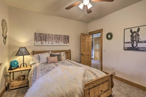 Upscale Mountain-View Manor with Deluxe Deck! image 25