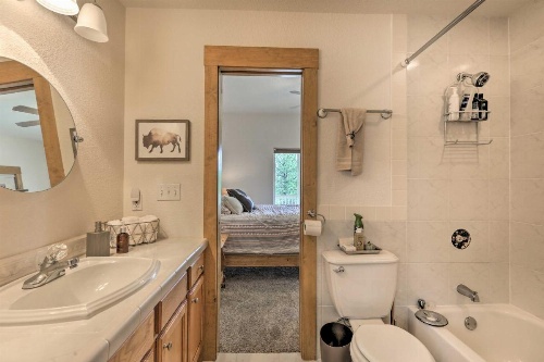 Upscale Mountain-View Manor with Deluxe Deck! image 30